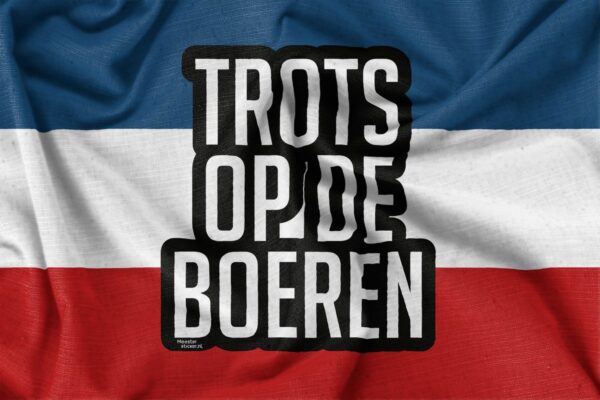 Vlag 'Trots op de boer'