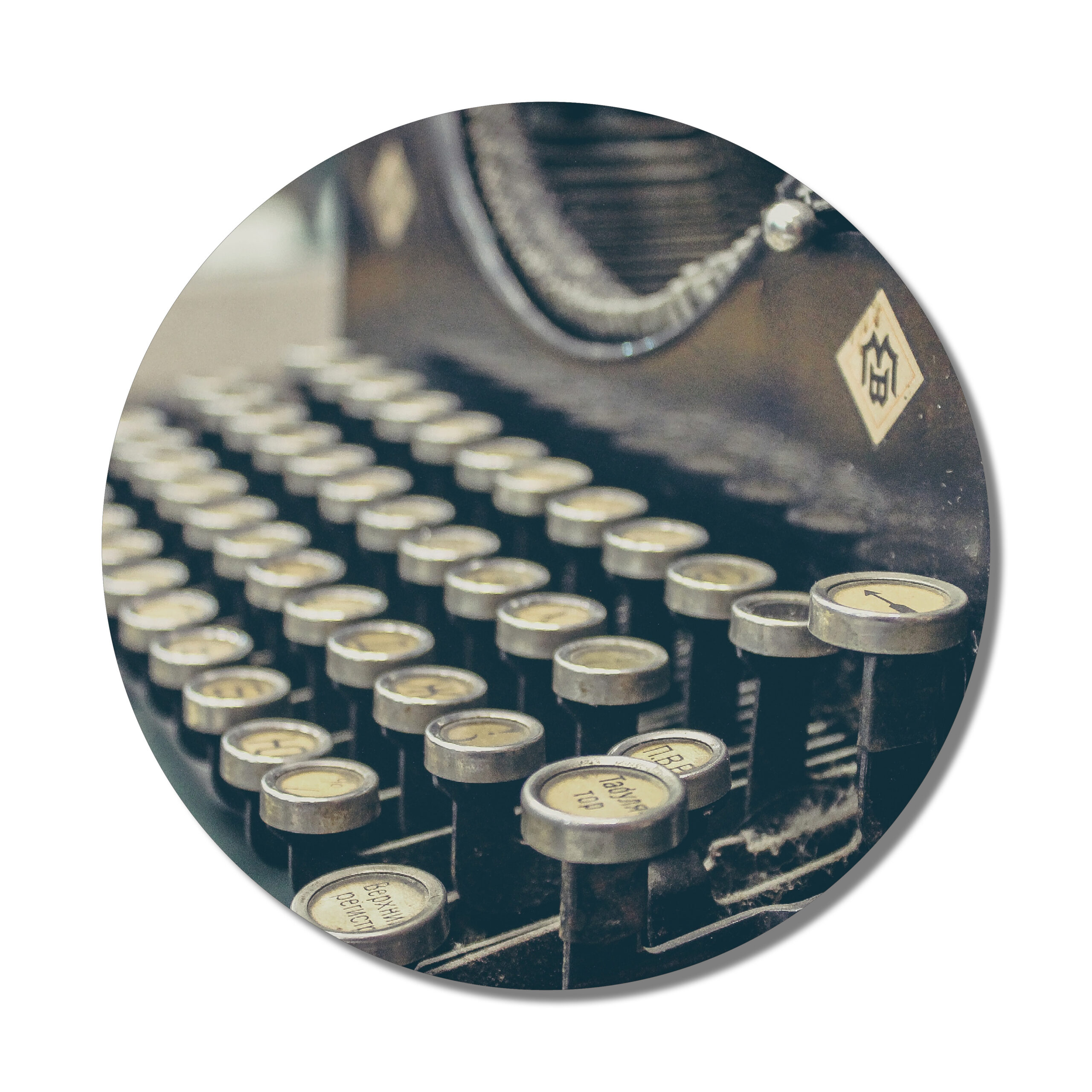 Muurcirkel typmachine 30 cm