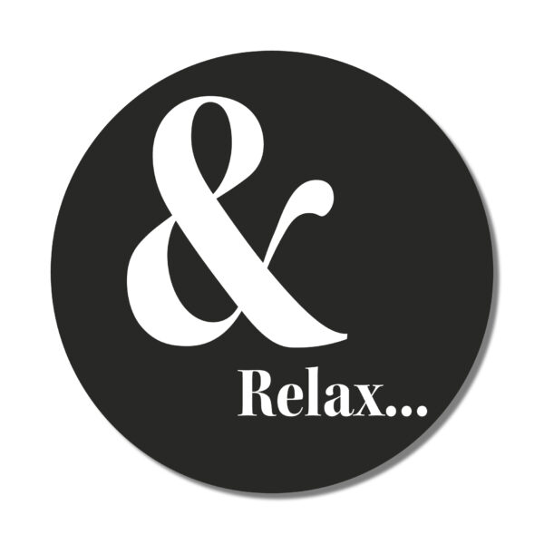 Muurcirkel &Relax Dibond 30 cm